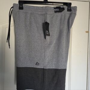 Vintage Men's RBX Black Gray Color block Athletic Shorts Large
